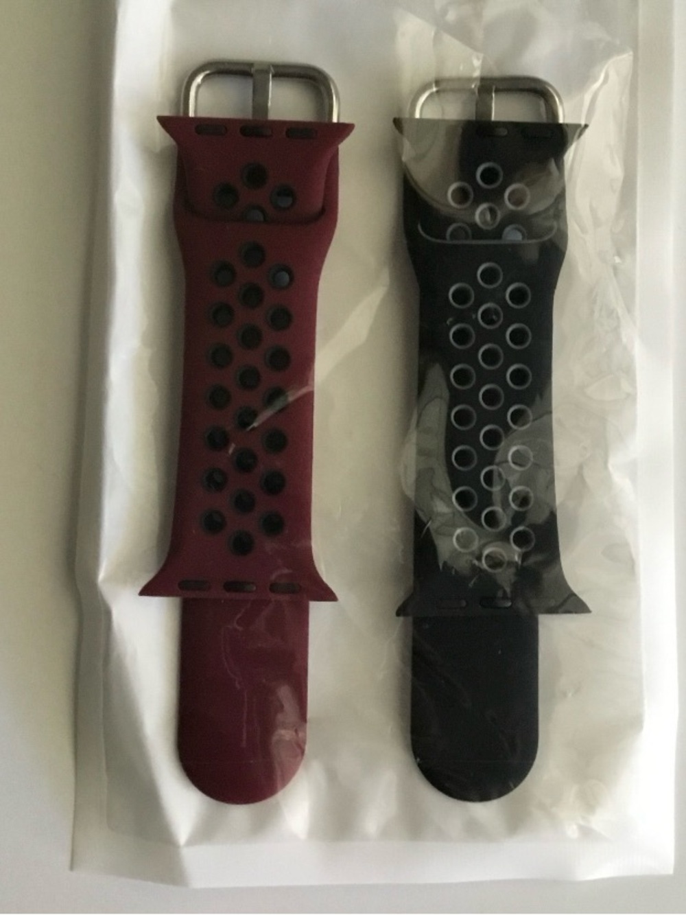 NWT Silicone Watch Band Sz 38 Small, 2 Pack